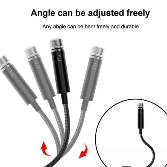 Mini red LED Starry Sky Ceiling Decor Night Lamp with Adjustable Stars - Picture 9 of 13